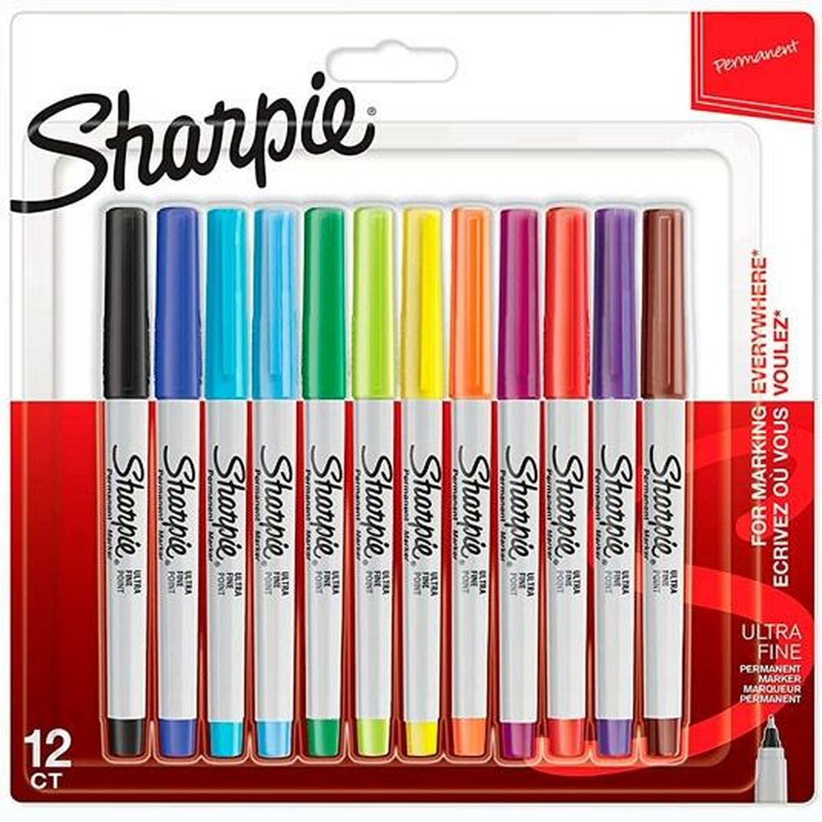 Set of Felt Tip Pens Sharpie 2065408 Multicolour 12 Pieces