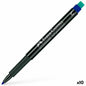 Permanent marker Faber-Castell Multimark 1523 M Blue (10 Units)