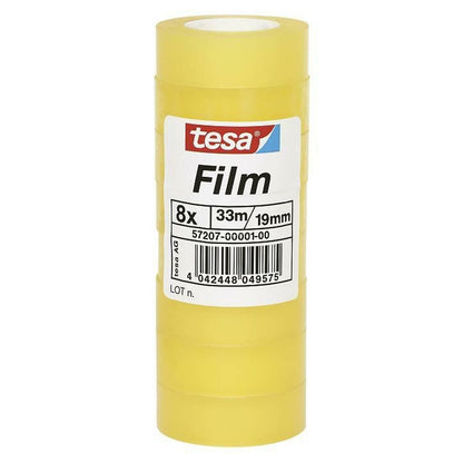 Adhesive Tape TESA Transparent 19 x 33 mm (8 Units)