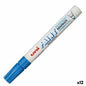 Permanent marker Uni-Ball PX-20 Blue (12 Units)