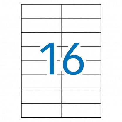 Printer Labels MULTI 3 White Upright 500 Sheets 105 x 37 mm