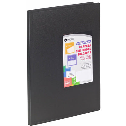 Organiser Folder Carchivo Carchiplás-Book Black Sheet