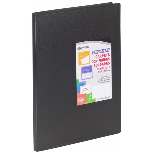 Organiser Folder Carchivo Carchiplás-Book Black Sheet