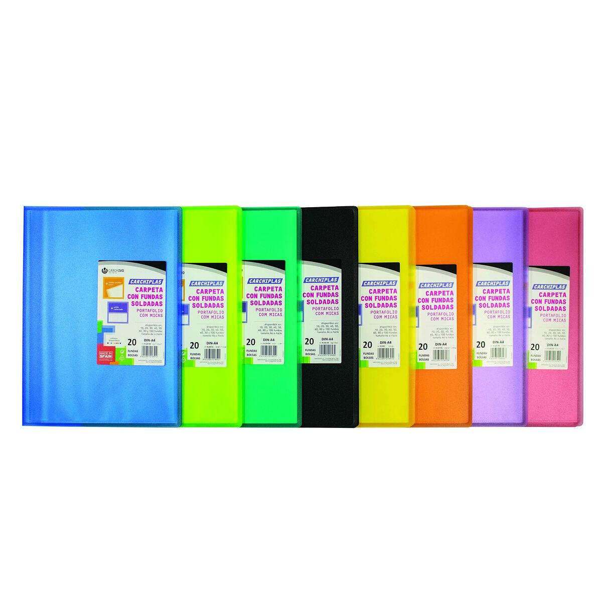 Organiser Folder Carchivo Carchiplás-Book Black Sheet