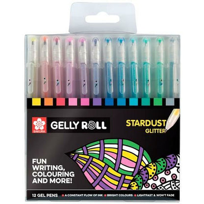 Set of Biros Talens Sakura Stardust Glitter 12 Pieces