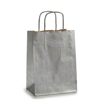 Paper Bag Pincello Silver 18 x 8 x 31 cm 17,7 x 31 x 0,2 cm (25 Units)