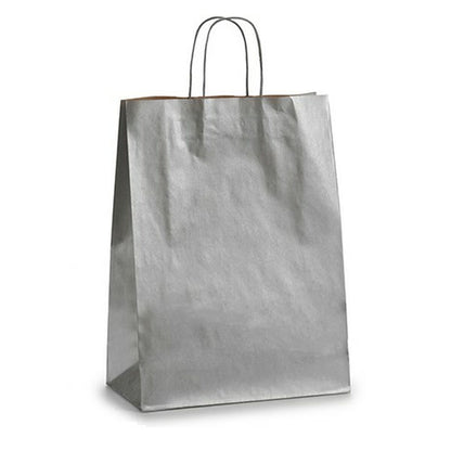 Paper Bag Pincello Silver 12 x 52 x 32 cm (25 Units)