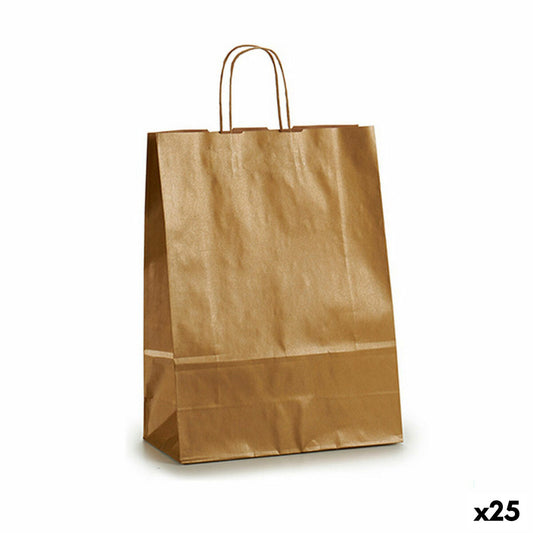 Paper Bag Pincello Golden 32 x 50 x 0,2 cm 32 x 50 x 0,5 cm (25 Units)