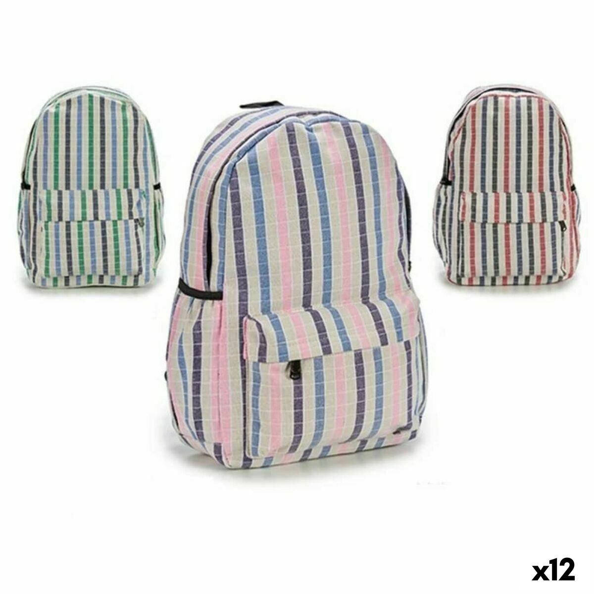 School Bag Pincello Multicolour 13 x 45 x 31 cm 31 x 45 x 13 cm Stripes (12 Units)