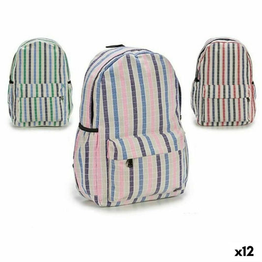 School Bag Pincello Multicolour 13 x 45 x 31 cm 31 x 45 x 13 cm Stripes (12 Units)