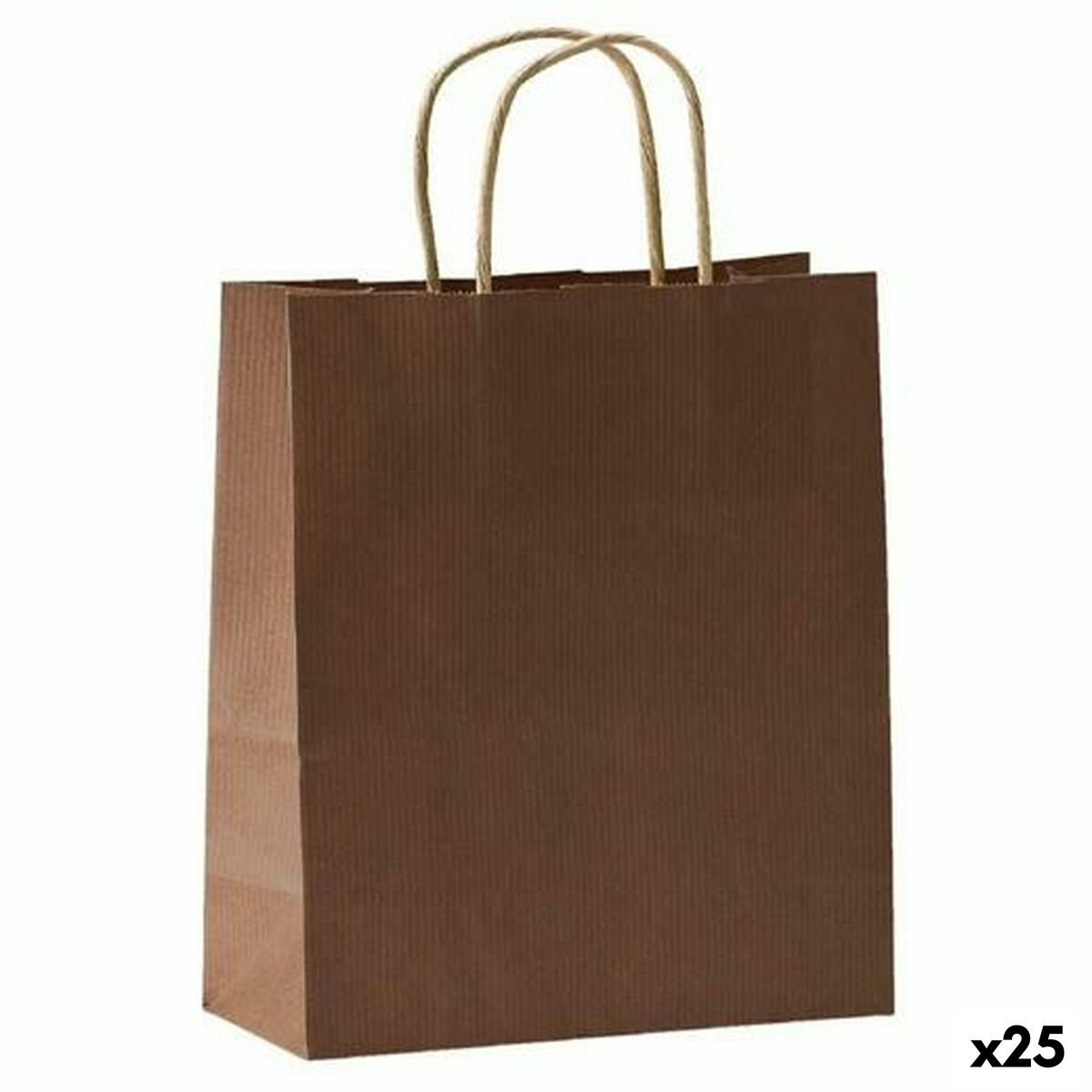 Bags Fama Dark brown With handles 125 g/m² 31 x 11 x 42 cm Rectangular (25 Units)