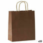 Bags Fama Dark brown With handles 125 g/m² 31 x 11 x 42 cm Rectangular (25 Units)